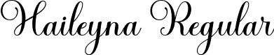 Haileyna Regular font - Haileyna.ttf