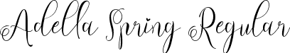 Adella Spring Regular font - Adella Spring TTF Demo.ttf