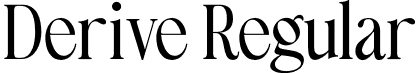 Derive Regular font - Derive.ttf