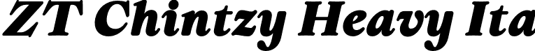 ZT Chintzy Heavy Ita font - ZTChintzy-HeavyItalic.otf