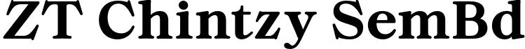 ZT Chintzy SemBd font - ZTChintzy-SemiBold.otf