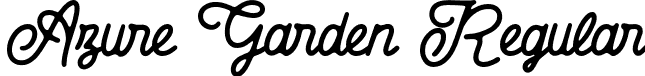 Azure Garden Regular font - Azure Garden Free.otf