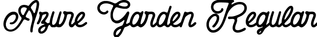 Azure Garden Regular font - Azure Garden Free.ttf