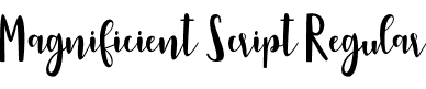 Magnificient Script Regular font - Magnificient Script.otf