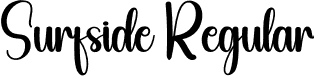 Surfside Regular font - Surfside.otf