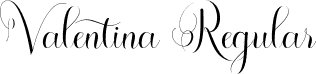 Valentina Regular font - valentina.ttf