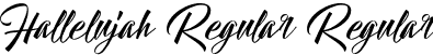 Hallelujah Regular Regular font - Hallelujah Demo.otf