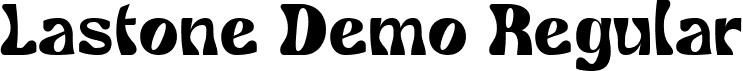 Lastone Demo Regular font - Lastone Demo.ttf