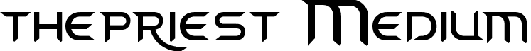 thepriest Medium font - thepriest-rgg7l.ttf