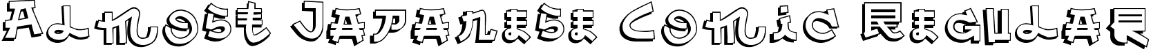 Almost Japanese Comic Regular font - Almost Japanese Comic.ttf