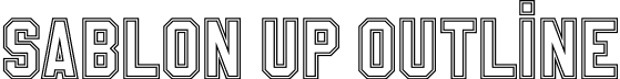 Sablon Up Outline font - Sablon_Up_Outline.otf