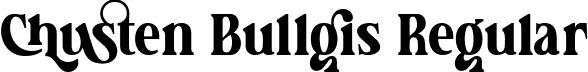 Chusten Bullgis Regular font - chusten-bullgis.otf