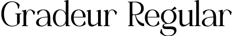 Gradeur Regular font - Gradeur-qZvBr.otf