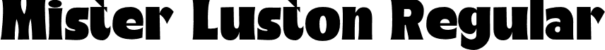 Mister Luston Regular font - Mister Luston.otf