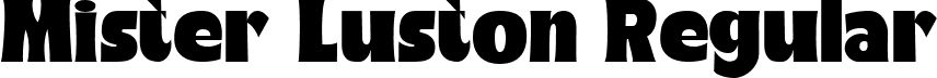 Mister Luston Regular font - Mister Luston.ttf