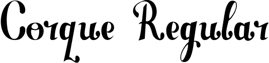 Corque Regular font - Corque.ttf