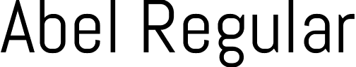 Abel Regular font - Abel-Regular.ttf