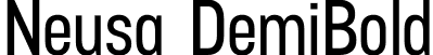 Neusa DemiBold font - Neusa DemiBold.otf