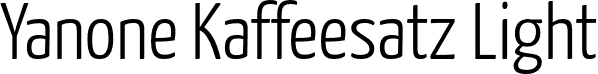 Yanone Kaffeesatz Light font - YanoneKaffeesatz-Light.otf