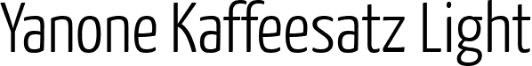 Yanone Kaffeesatz Light font - YanoneKaffeesatz-Light.ttf