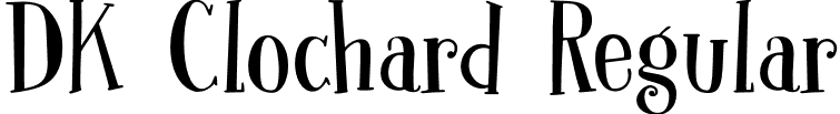 DK Clochard Regular font - DK Clochard.otf