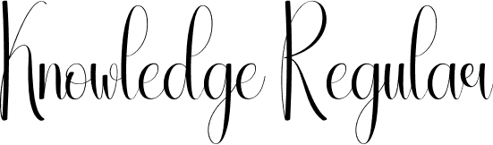 Knowledge Regular font - Knowledge.otf