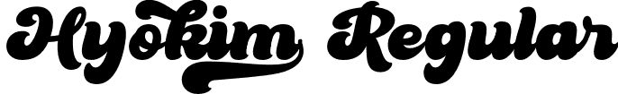 Hyokim Regular font - Hyokim.otf