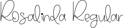 Rosalinda Regular font - Rosalinda.otf