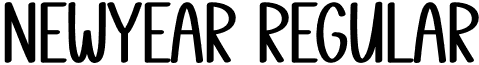 Newyear Regular font - Newyear.otf