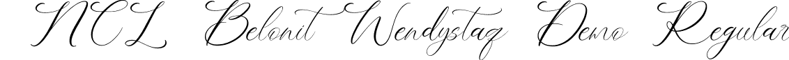 NCL Belonit Wendystaq Demo Regular font - NCLBelonitWendystaq-Demo.otf