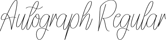 Autograph Regular font - Autograph.otf