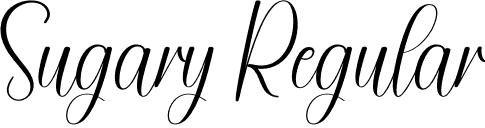 Sugary Regular font - Sugary.otf