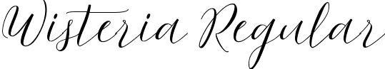 Wisteria Regular font - Wisteria.ttf