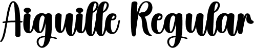 Aiguille Regular font - Aiguille.otf