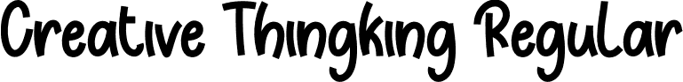 Creative Thingking Regular font - Creative-Thingking.otf