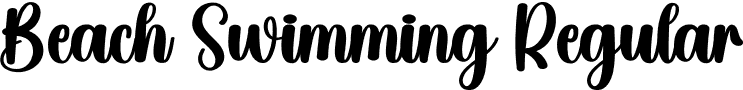 Beach Swimming Regular font - Beach-Swimming.otf