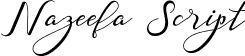 Nazeefa Script font - nazeefa-demo.ttf