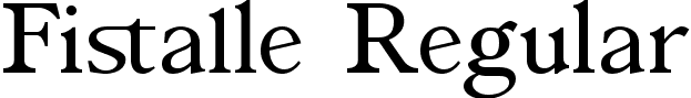 Fistalle Regular font - fistalle.ttf