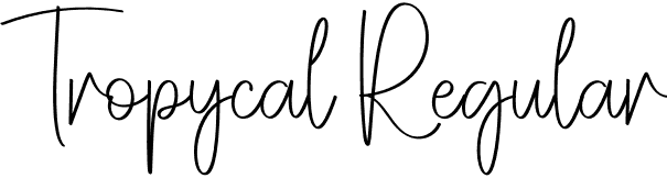 Tropycal Regular font - Tropycal.otf