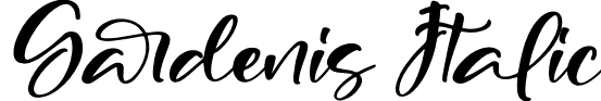 Gardenis Italic font - Gardenis-Italic.otf