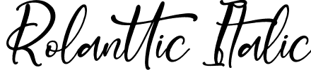 Rolanttic Italic font - Rolanttic-Italic.otf