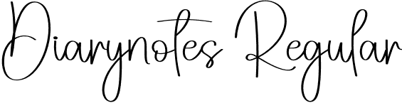 Diarynotes Regular font - Diarynotes.otf