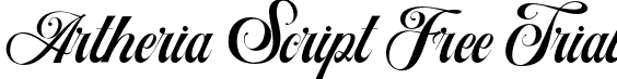 Artheria Script Free Trial font - free-trial.otf