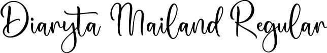 Diaryta Mailand Regular font - Diaryta-Mailand.otf