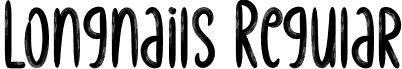 Longnails Regular font - Longnails.otf