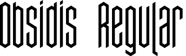 Obsidis Regular font - Obsidis-Regular.otf