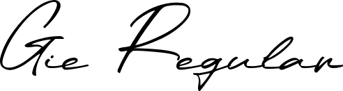 Gie Regular font - Gie.ttf