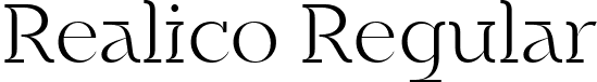 Realico Regular font - realicoregular-7bwld.ttf