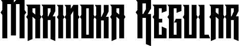 Marinoka Regular font - Marinoka.otf