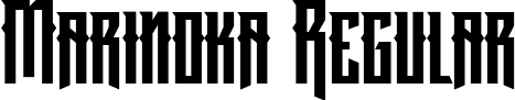 Marinoka Regular font - Marinoka.ttf